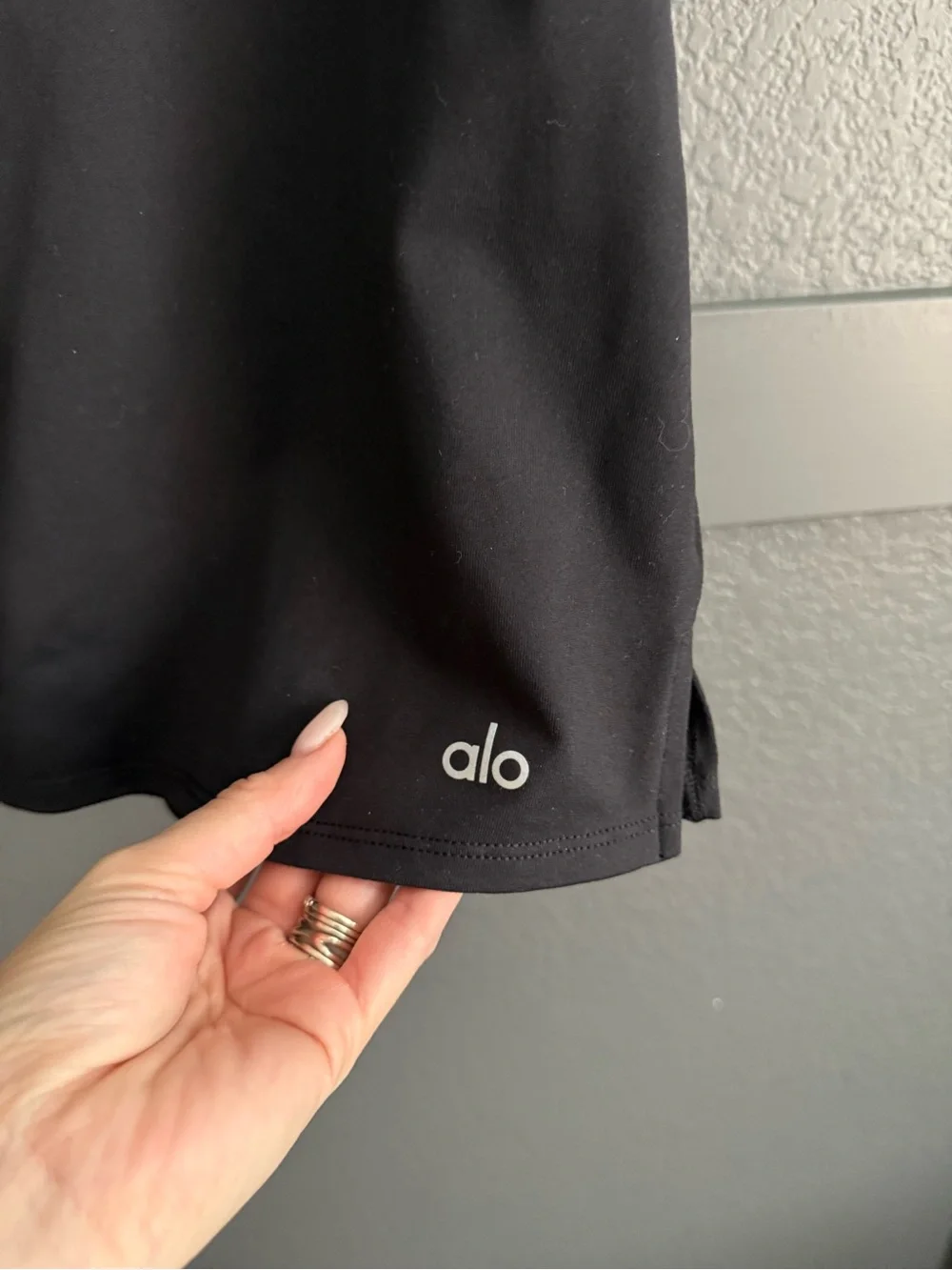 ALO Yoga • Charmed Black Sleeveless Polo Mini Dress XS